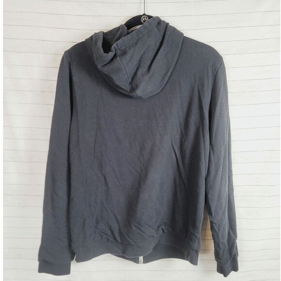 MARINE LAYER FULL ZIP HOODED SWEAT SHIRT IN BLACK, SZ MEDIUM - Picture 8 of 15